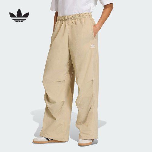 adidas阿迪达斯三叶草工装风宽松休闲运动裤夏女梭织长裤 KD1522