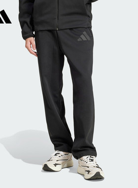 adidas阿迪达斯男装2025春季男款针织长裤中腰运动休闲裤 JC5478