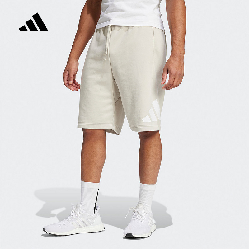 adidas阿迪达斯2025夏新款男子运动休闲针织短裤宽松透气 JE8955