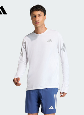 adidas阿迪达斯ADI365速干跑步针织打底衫2026春男长袖T恤 KE6830