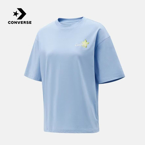 Converse匡威2026秋女子短袖T恤五角星杨桃宽松半袖 WCK098-BDW