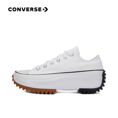CONVERSE匡威Run Star Hike撞色厚底帆布运动鞋休闲鞋168817C