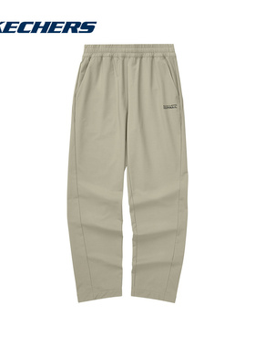 Skechers斯凯奇秋季女休闲运动裤简约梭织长裤 L324W081-01NC