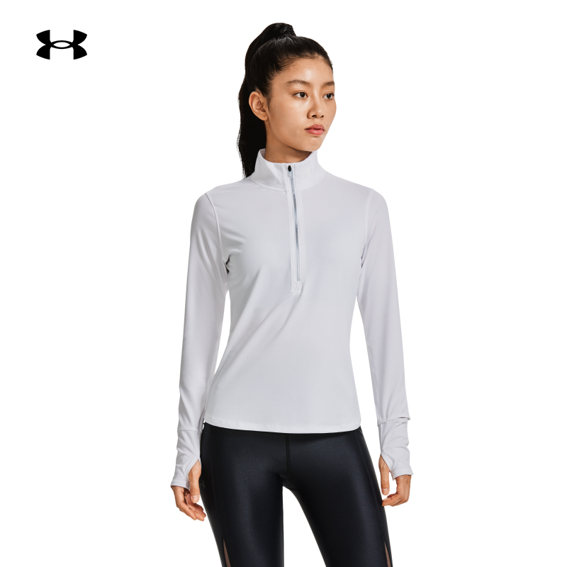 ua长袖T恤安德玛1/2拉链