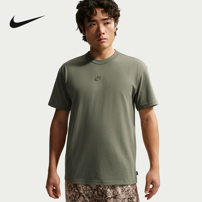 NIKE耐克男T恤夏新款刺绣logo宽松圆领短袖上衣针织衫 IH1122-328