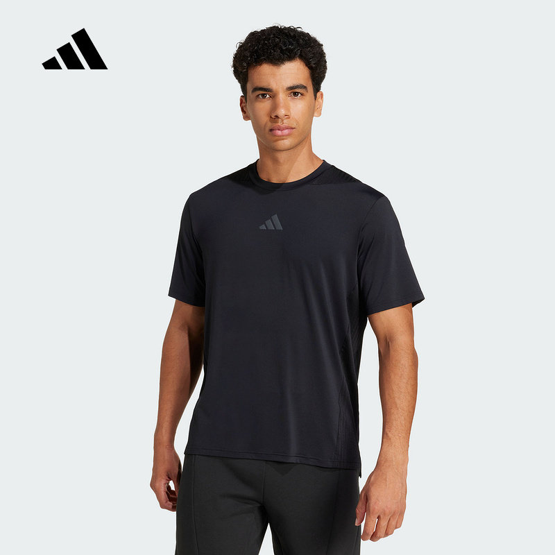 adidas阿迪达斯清风速干凉爽「冰风TEE」2025夏男短袖T恤 JI8181
