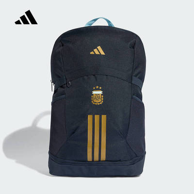 adidas阿迪达斯阿根廷队足球文化书包2026春中性双肩背包 KE1386