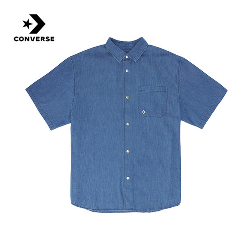 Converse匡威男短袖衬衣运动休闲百搭潮流宽松上衣 MCH628-UHA