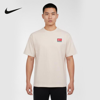 NIKE耐克男子宽松短袖上衣夏季新款棉质半袖休闲T恤 II4380-030
