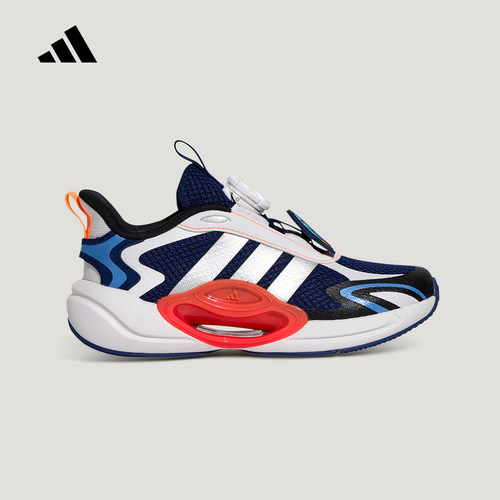 adidas阿迪达斯2026春男大童GALAXY SCOUT旋转按钮运动鞋 KH5649