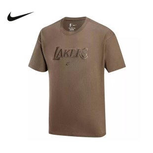 耐克NIKE男子2025夏运动休闲NBA洛杉矶湖人队短袖T恤FJ0572-040