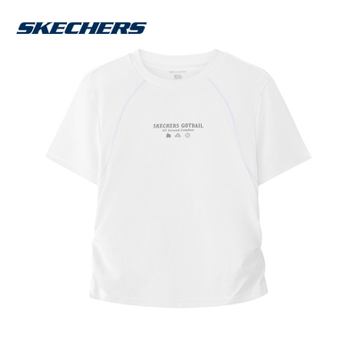 Skechers斯凯奇2026春夏季新款女童舒适短袖针织T恤衫 P226G025