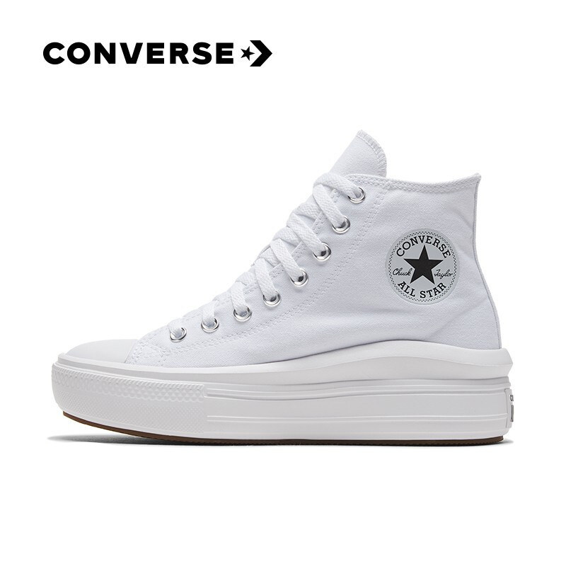 Converse匡威帆布鞋女夏季新款高帮松糕厚底白休闲鞋板鞋568498C,运动鞋new,板鞋,淘宝优惠券,粉丝福利购,淘宝优惠卷