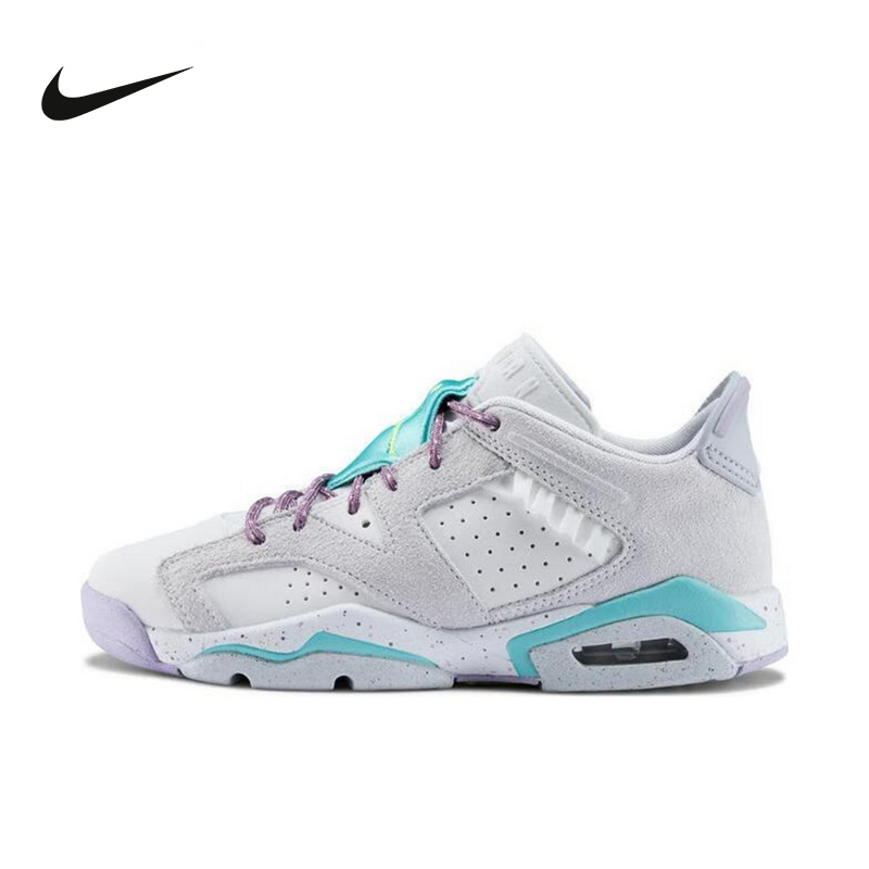 耐克大童鞋AIRJORDAN6蓝白运动鞋女运动复古篮球鞋FV5451-001