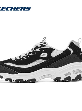 Skechers斯凯奇女复古老爹鞋经典熊猫鞋厚底休闲运动鞋150534/BKW