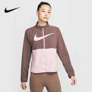 耐克女子速干跑步夹克反光梭织印花运动网眼外套NIKE 503 HV2648