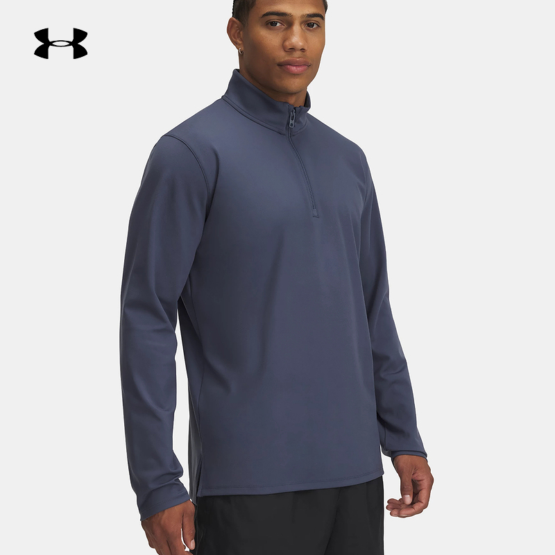 安德玛UNDERARMOUR秋季运动健身训练服针织男长袖T恤 1387905-044