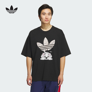 adidas阿迪达斯迪士尼斑点狗联名半袖25秋男三叶草短袖T恤 KG6684