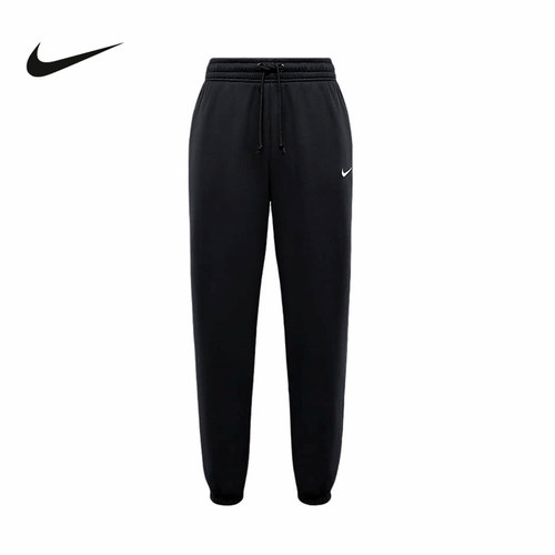 耐克女子高腰加绒运动裤冬季PHOENIX直筒针织卫裤FZ5997-010