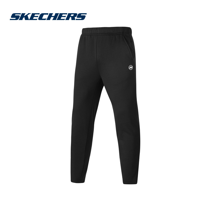Skechers斯凯奇25春男士针织长裤休闲运动裤 P424M166/0018