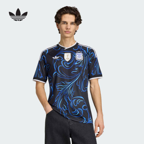 adidas阿迪达斯世界杯客场球迷版速干足球衣短袖T恤JM8395