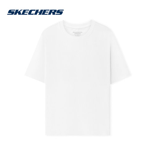 Skechers斯凯奇男子夏季简约百搭宽松短袖T恤衫 L225M196/000Q