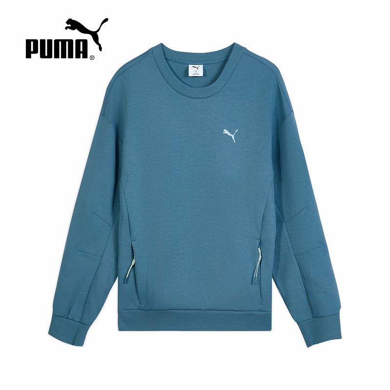 PUMA彪马吸湿速干圆领套头衫2025秋男DRYCELL面料卫衣 633871-80