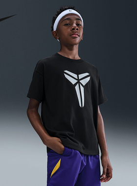 NIKE耐克KOBE科比大童宽松速干T恤夏季男女童短袖上衣IM0322-010