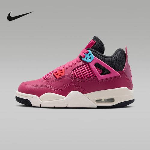 NIKE耐克男女大童鞋AIR JORDAN 4 AJ4中帮休闲鞋篮球鞋IO2829-600