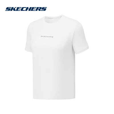 Skechers斯凯奇夏季女士休闲T恤宽松舒适运动短袖 P225W013/0019