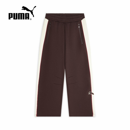 PUMA彪马2026秋新款男子宽松运动休闲裤直筒针织长裤 639802-33