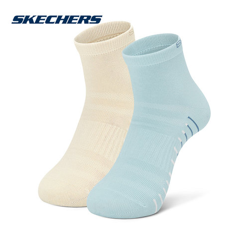 Skechers斯凯奇26夏女短袜透气运动休闲袜子两双装 P226W161/06JS