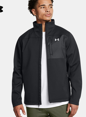 UA安德玛外套秋冬新款Storm男子户外训练运动梭织夹克1371586-003