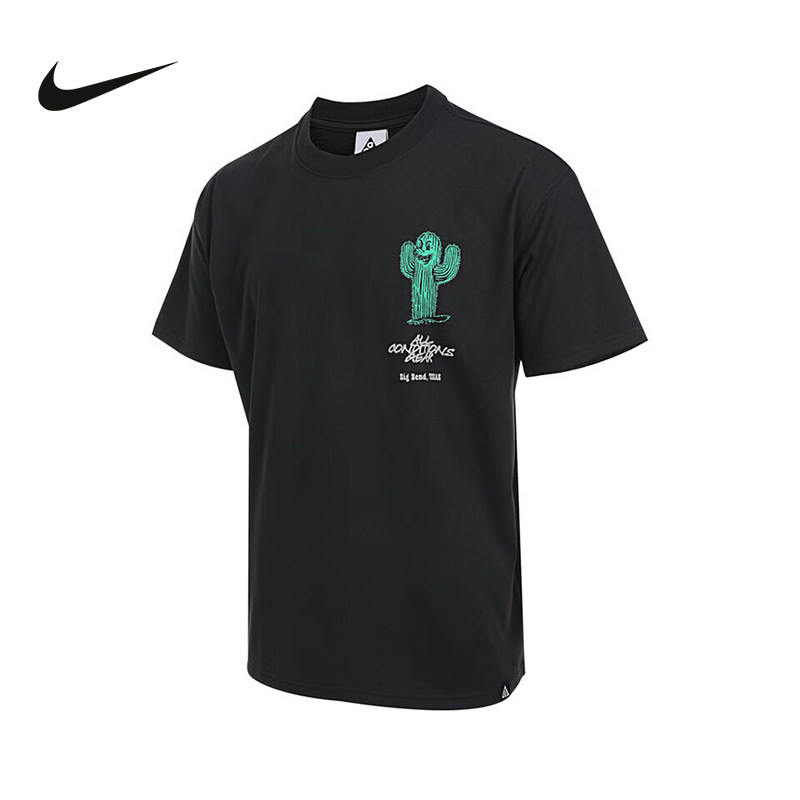 Nike耐克ACG男夏季新款户外仙人掌印花透气短袖运动T恤HV1293-010