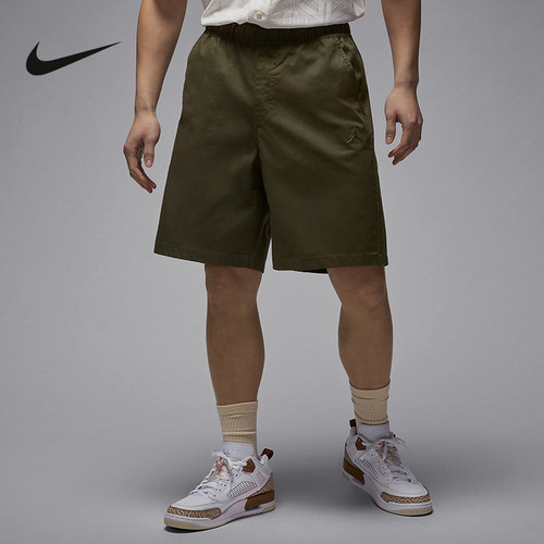 NIKE耐克短裤男夏季Jordan运动裤AJ飞人刺绣工装五分裤HF9336-222