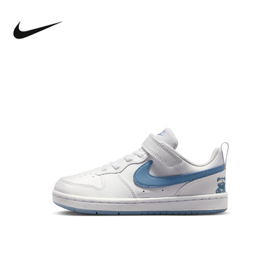 NIKE耐克男女小童鞋COURT BOROUGH图案运动鞋休闲板鞋IR3999-100