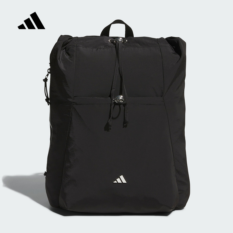 adidas阿迪达斯通勤抽绳13寸电脑包2025秋男女运动双肩背包KC0231