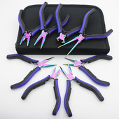 鬼工迷你钳子8件套手工钳diy工具尖嘴钳圆嘴钳斜口钳饰品珠宝钳子