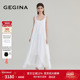 GEGINA吉吉娜女装 春夏商场同款 蕾丝拼接吊带连衣裙纯棉度假长裙