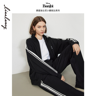 朗姿棉质棒球服上衣冬奥莱夹克 迪士尼小鹿斑比系列 朗姿奥莱