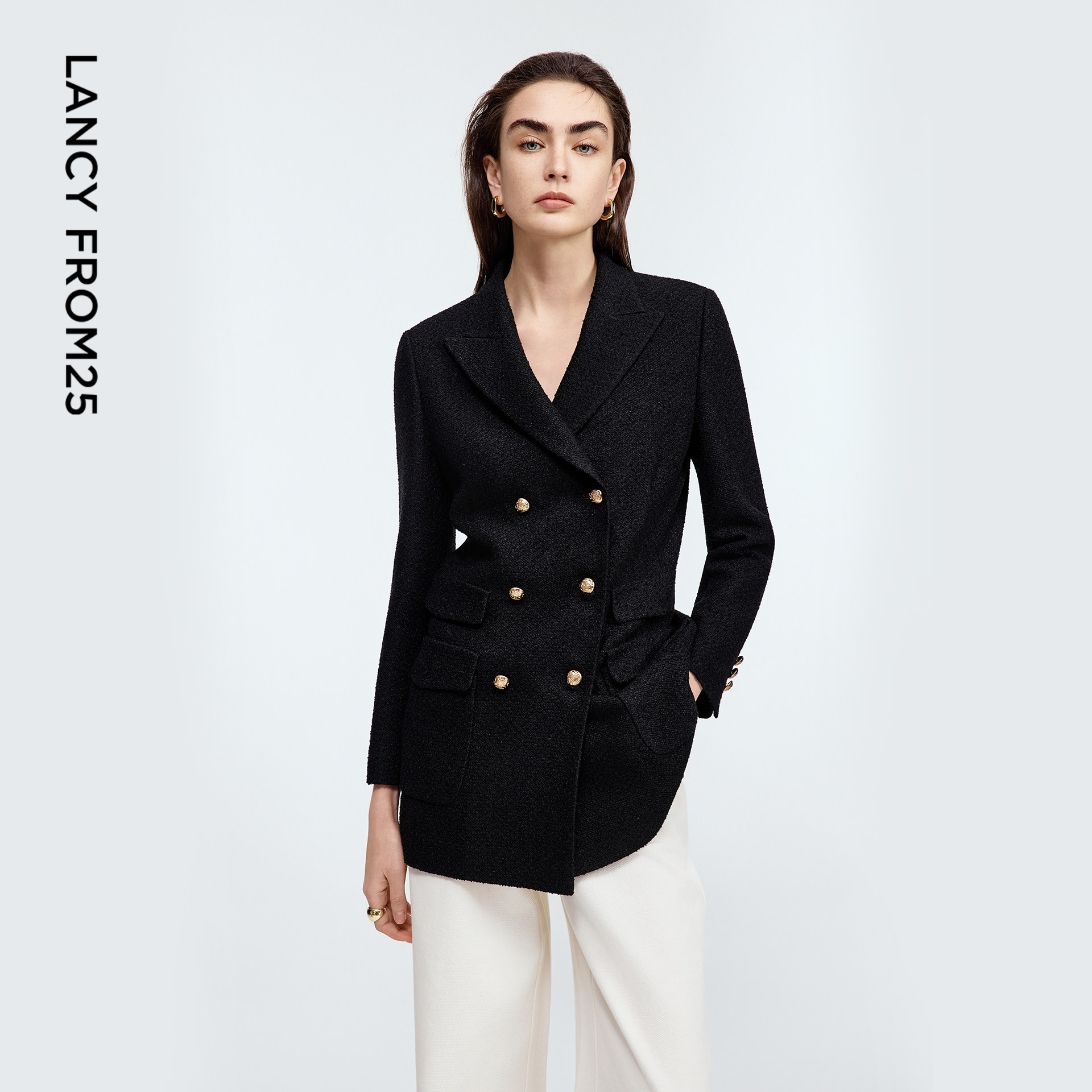 【汤圆TOYO】端双排扣商务西装外套女戗驳领西服通勤女2025年秋季,女装/女士精品,西装,淘宝优惠券,粉丝福利购,淘宝优惠卷