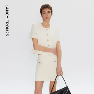 法式 新款 通勤上衣女 ELITEE小香风外套2025年夏季 朗姿欧洲EiLEEN
