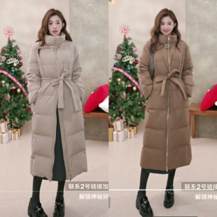 【汤圆TOYO】朗姿霍尔多巴吉鹅绒羽绒服立领简约长款羽绒外套女2
