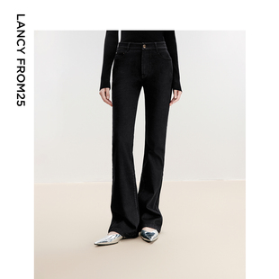 朗姿欧洲EiLEEN 明星同款 ELITEE高级感直筒2024冬 朗姿奥莱