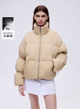 朗姿欧洲EiLEEN ELITEE霍尔多巴吉鹅绒立领羽绒服2025年冬季新款