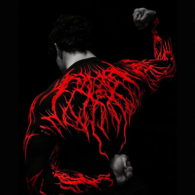 暗黑风骑行跑步速干长袖T恤