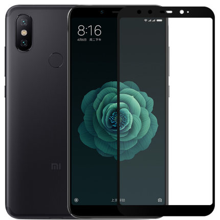 适用于小米6x钢化膜mi6x手机摸m16x保护莫ml6x全屏模m6x无白边小迷6x刚话磨小米6×贴馍六叉帖魔MCE16磨MCEI6