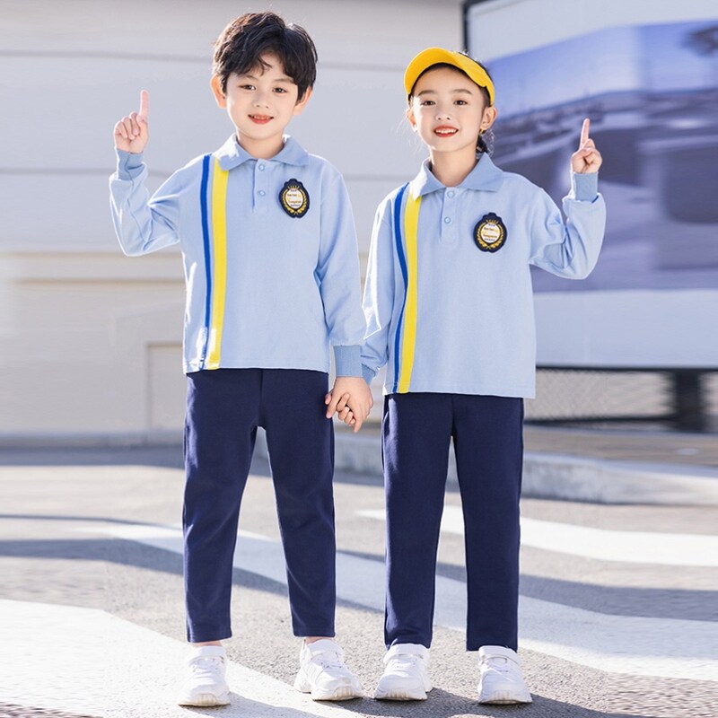 学院风班服小学生校服棒球服春夏主持毛衣朗诵女童班三四件套马甲