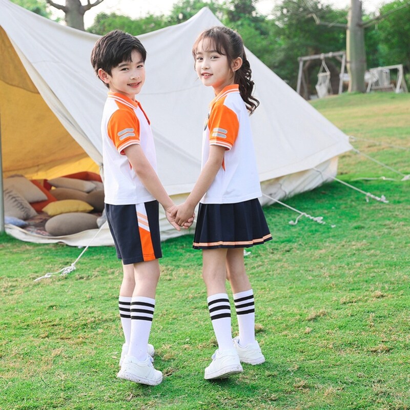 运动风校服幼儿园园服英伦风合唱三件套春秋衬衫儿童节表演小学生