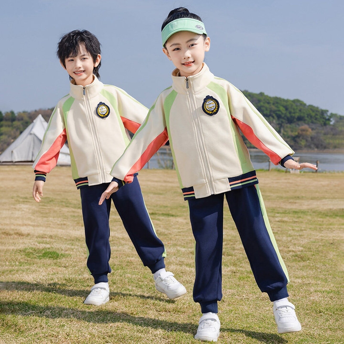 幼儿园班服校服两件套条纹团体运动套装秋冬棒球英伦亲子装春秋季